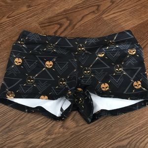 Beastworx graphic skull booty shorts.
